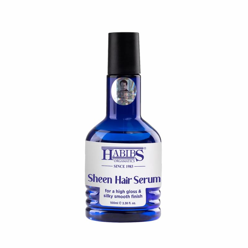 Habibs Sheen Hair Serum For Smooth AntiFrizz Hair Serum HighGloss, SilkySmooth Finish Enriched With Aloevera & Sunflower Oil 