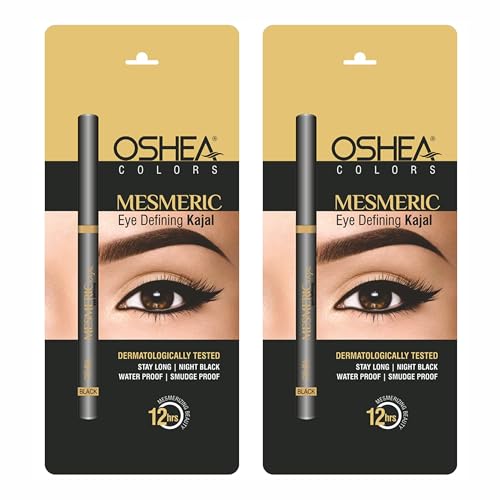 Oshea Colors Mesmeric Waterproof & Smudgeproof Matte Eye Defining Kajal | Intense Pigmentation, 12 Hrs Long Lasting With Quick D