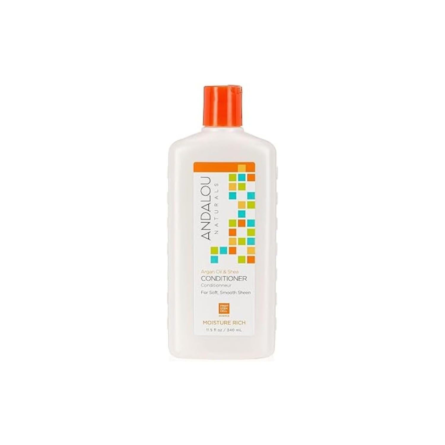 Andalou Naturals Conditioner Ounce, 1 Pack, Moisture Rich Argan Oil and Shea, 11.5 Fl Oz