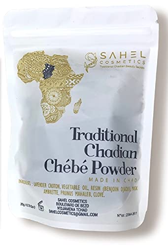 Uhuru Naturals Sahel Cosmetics Chebe Powder (20G) - Contains All-Natural Ingredients Promotes Strong And Healthy Hair Growth Hel