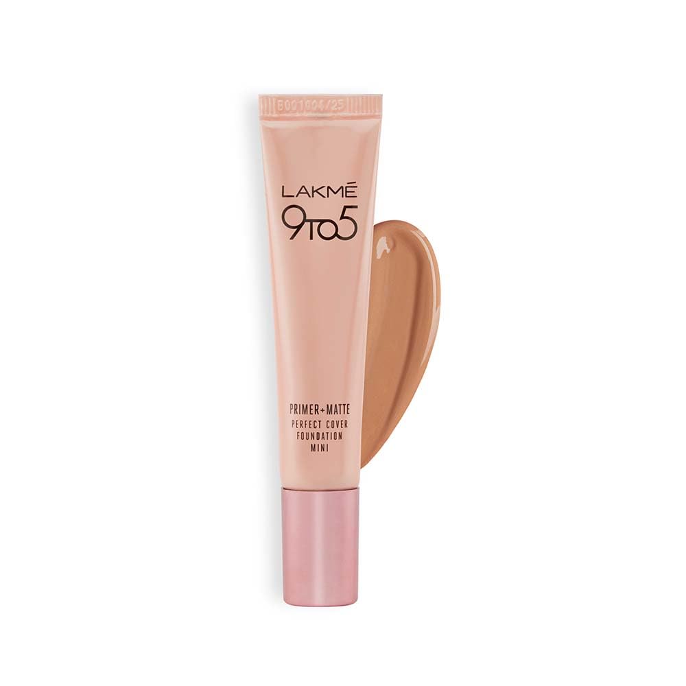 Lakm 9-5 P+M Fdn Cool Rose 15Ml, Full Coverage, Matte Finish, Lotion, Normal Skin
