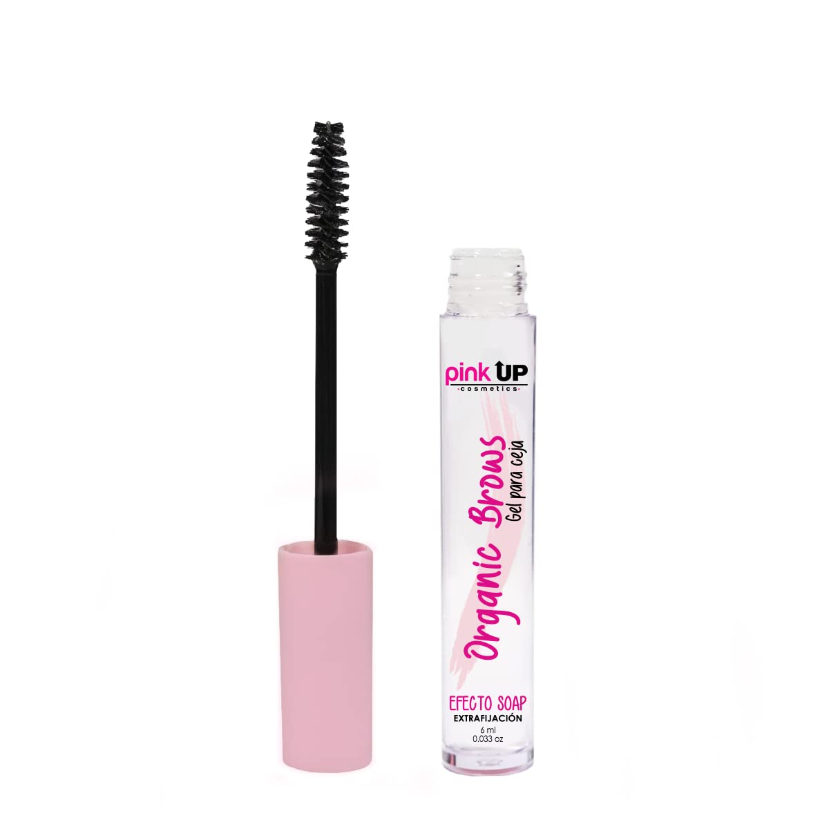 PINK UP Organic Brows| Eyebrow Gel | Brow Gel| Clear Mascara | Transparent gel to comb the eyebrows| Provides definition and vol