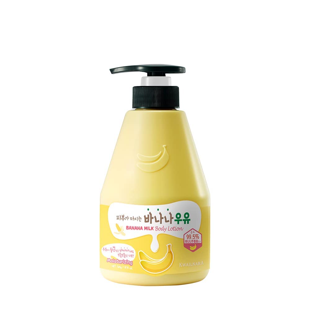 Welcos Kwailnara Milk Body Lotion 560 G / 19.75 Oz. (Banana Milk)