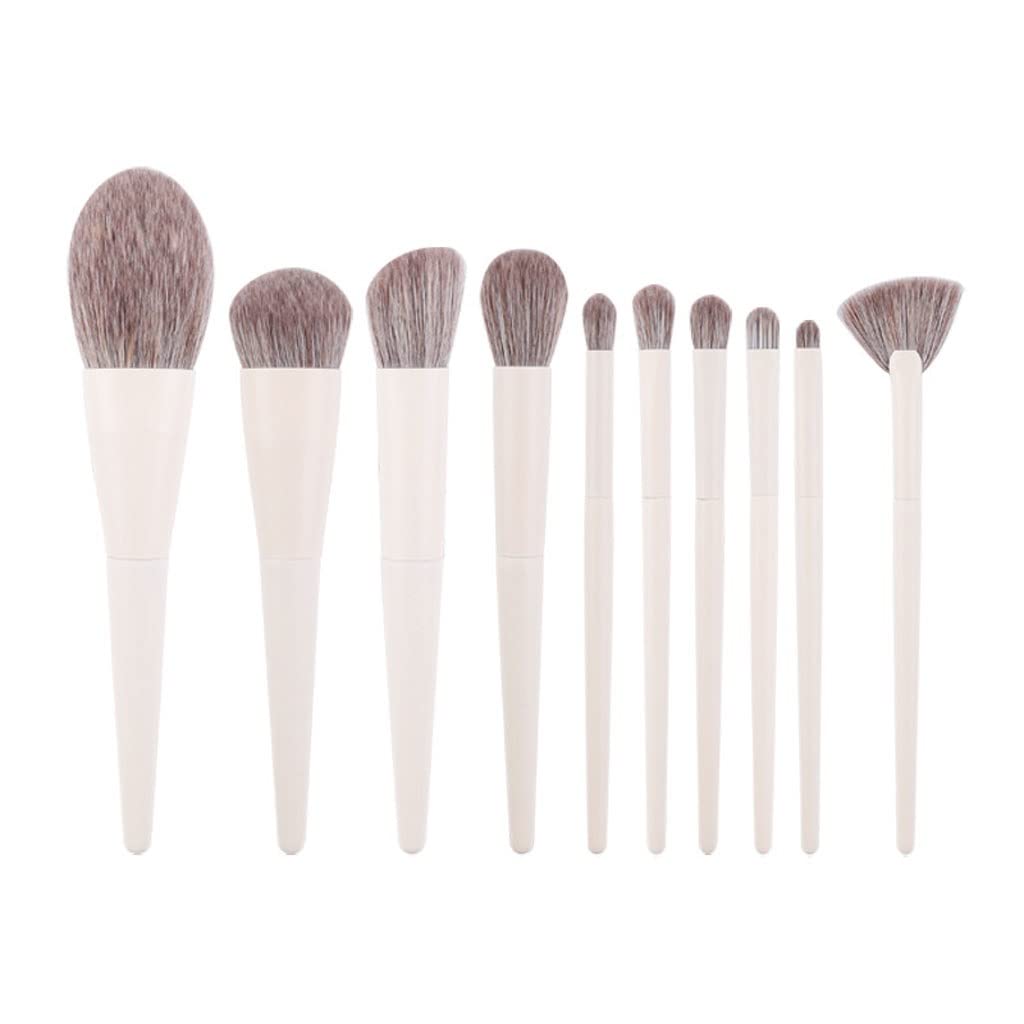 Beauty Tools Set Concealer Eye Shadow Loose Powder Brush 10 Milk Yellow Makeup