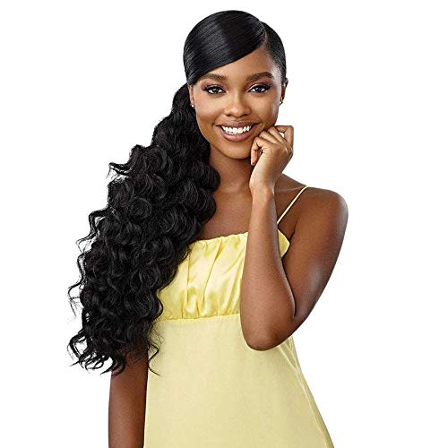 Outre Converti Cap Synthetic Wig - WAVY BABY (1B Off Black)