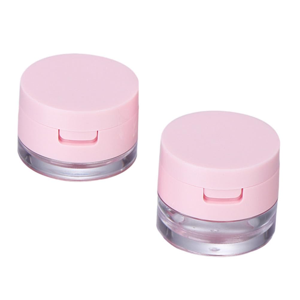 minkissy 2Pcs Mini Loose Powder Box - 3g Powder Cases for Traveling Powder Case Bulk Body Powder Cosmetic Case for Women Travel 