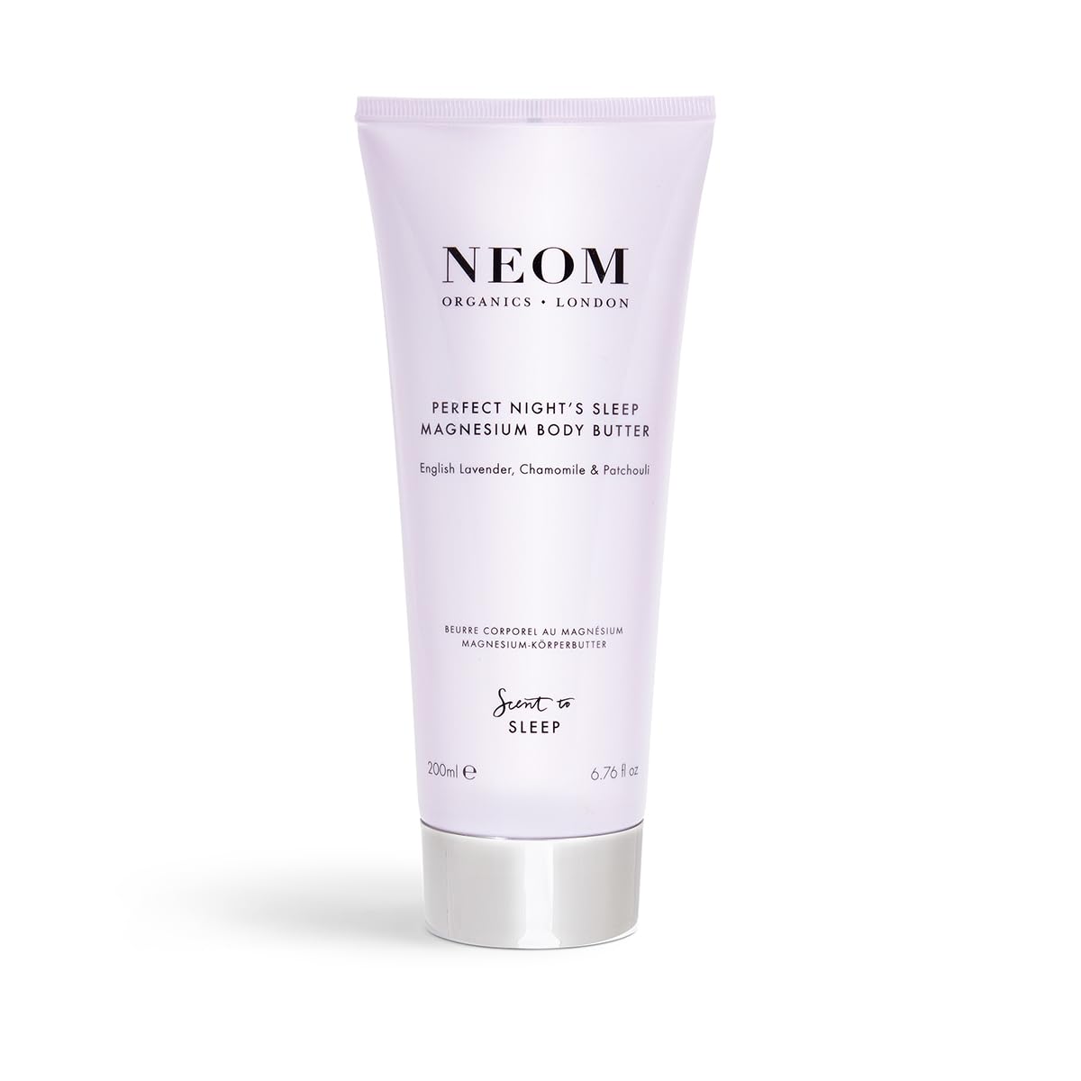 Neom - Magnesium Body Butter | 6.76 Fl Oz (200ml) | Lavender, Chamomile, & Patchouli | Lotion for Sleep with Essential Oils | 10