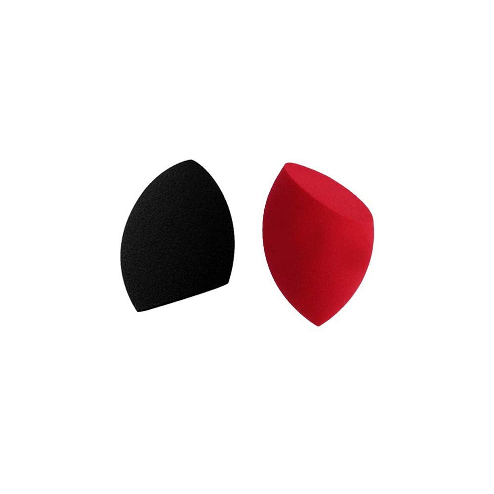 WomenS & GirlS Makeup Sponge Beauty Blender For Blending Face Makeup  Colour : Red & Black (Pack Of 2)