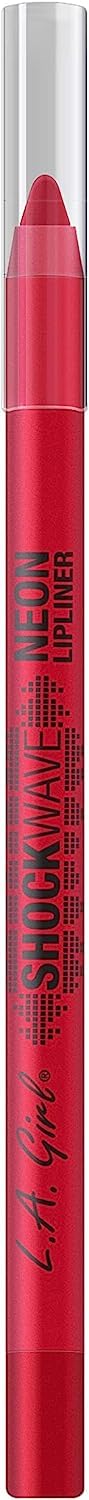 L.A. Girl Shockwave Neon Lipliner, Lipliner Pencil, Fiery, 0.04 Oz.
