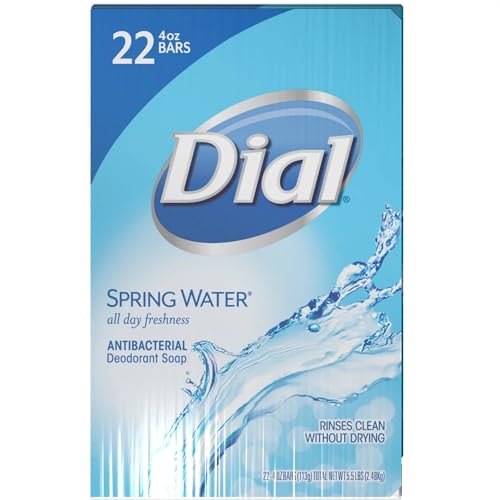 Dial Antibacterial Deodorant Soap, Spring Water (4.0 Oz, 22 Ct.)