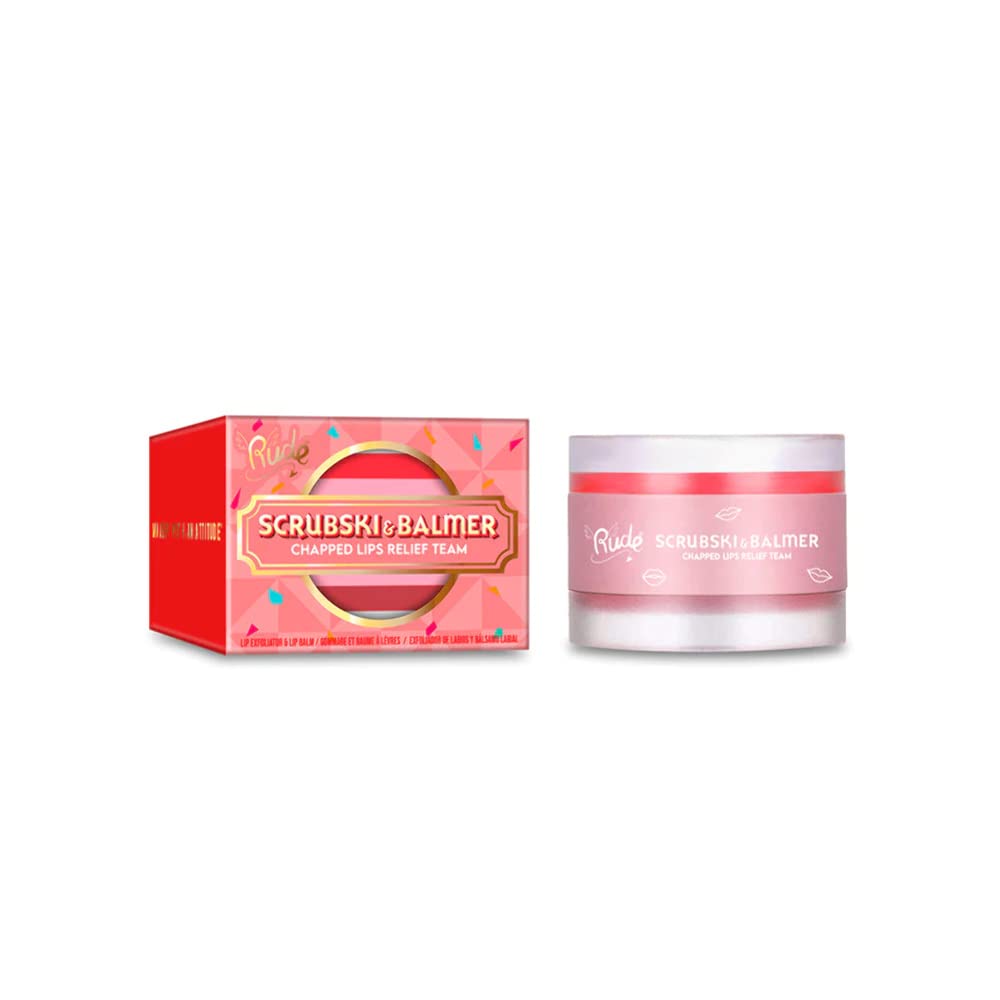 Rude - Scrubski & Balmer Lip Exfoliator and Lip Balm - Orange