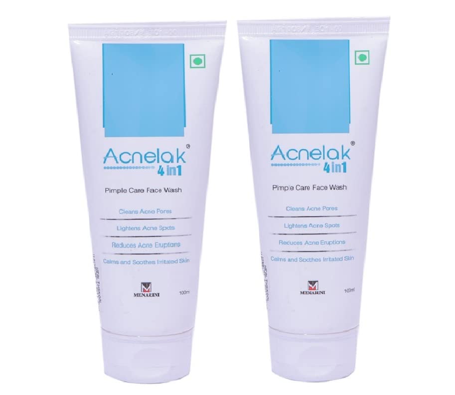 Acnelak Pimple Care (100 ml) Face Wash (Pack of 2), from Life Line Medicos