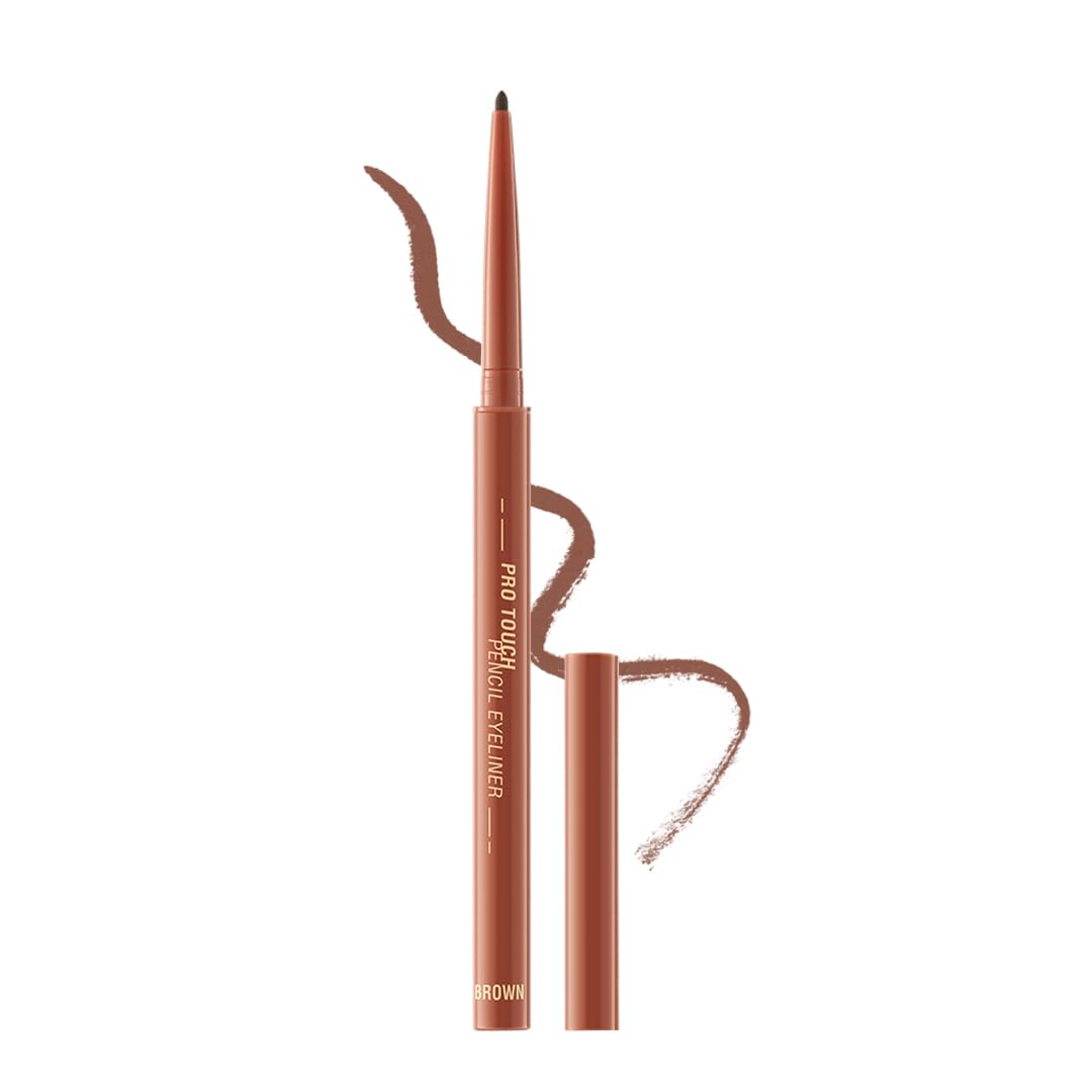Pinkflash Pro Touch Pencil Eyeliner02 Brown For Women, Long Lasting, Waterproof & Smudgeproof, High Pigment Creamy Gel Texture,