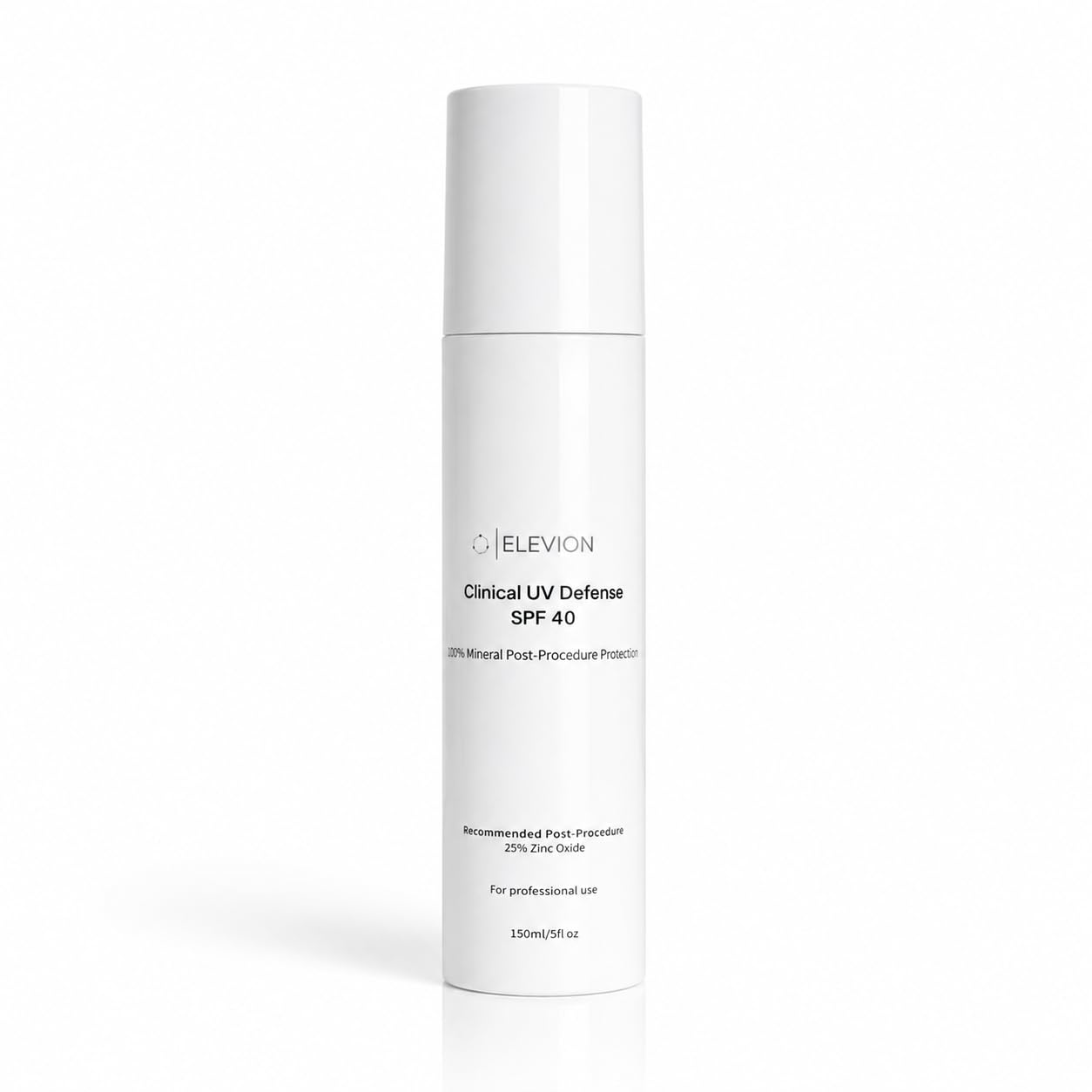 Elevion UV Defense Mineral Sunscreen Cream, BroadSpectrum UVA/UVB Protection, SPF 40, 150 mL, for PostProcedure Skin Recovery,