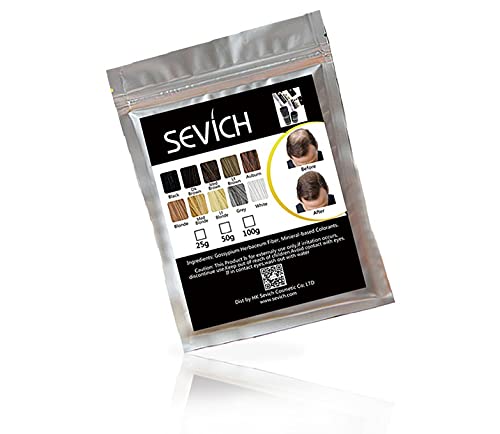 Sevich Hair Building Fibers Hair Touch Up Concealer Refill, 25G (Black)