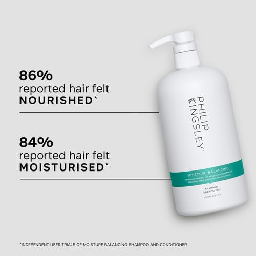 PHILIP KINGSLEY | Moisture Balancing Combination Shampoo | Hydrating for Dry and/or Oily Hair | Anti-Frizz, Antioxidant Shampoo