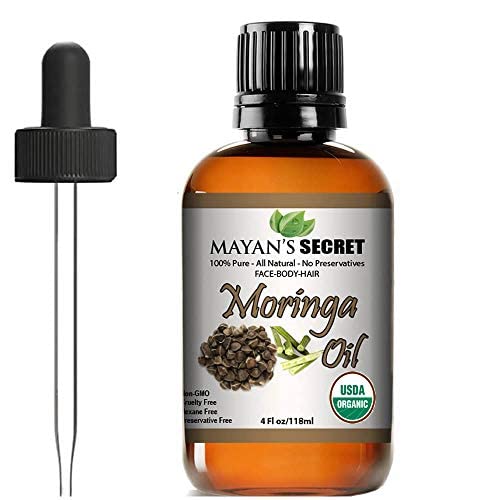 Organic Moringa Energy Oil 100% Pure Moringa Seed Oil from Rejuvenate Dull Skin - Great for Hair and Face, Botanical Anti-aging