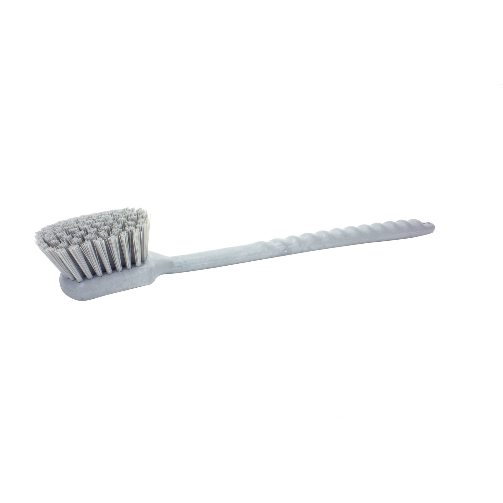 SPARTA 40501EC23 Plastic Large Scrub Brush, Kitchen Brush, Utility Brush With Long Handle For Cleaning, 20 Inches, Gray, (Pack o