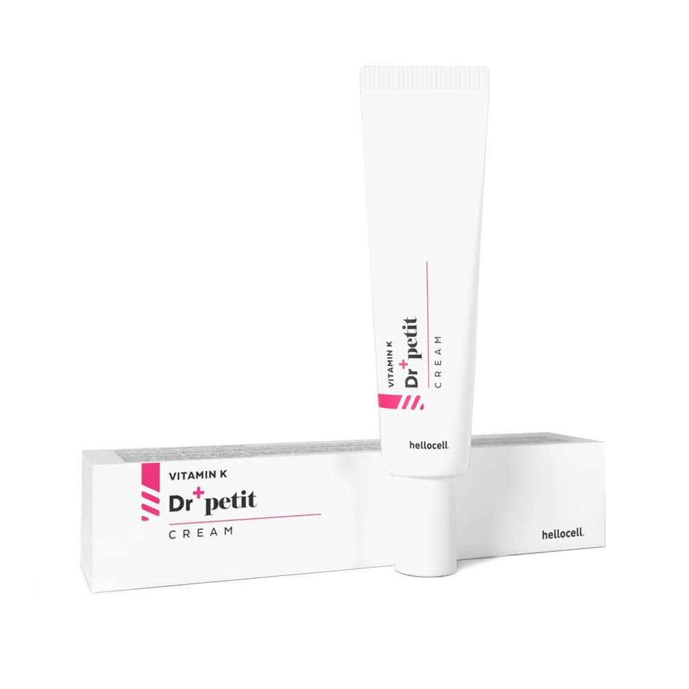 Hellocell Vitamin K Doctor Petit Cream - Bruise, Eyebags, Sunburn, Bags, Dark Spots, Circle, Face, Body, Pocket Size, Handy, 0.5