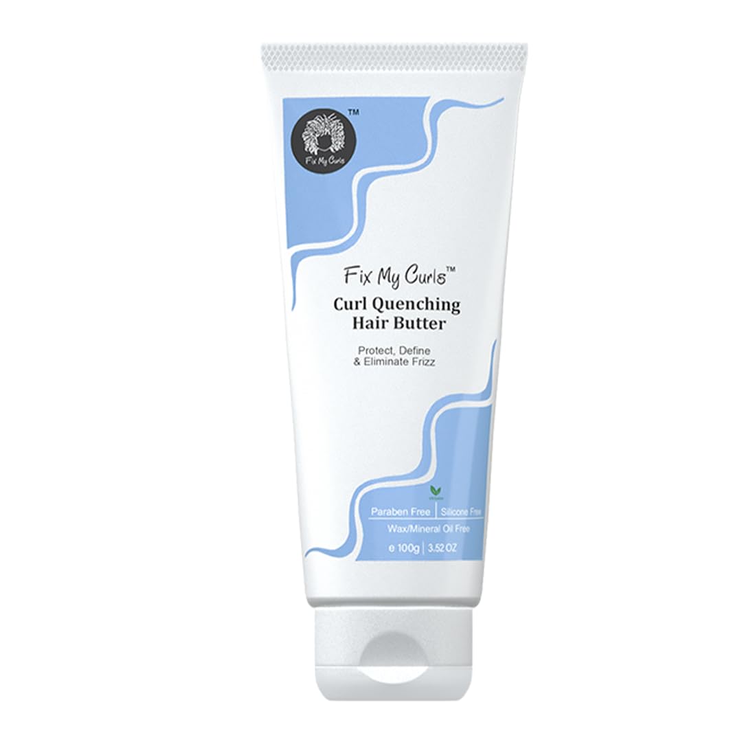 FIX MY CURLS Curl Quenching Hair Butter For Curly And Wavy Hair, 3.52 Oz