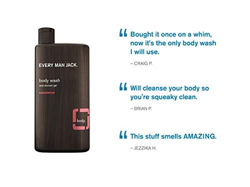 Every Man Jack Body Wash And Shower Gel Cedarwood, 16.9 Ounce