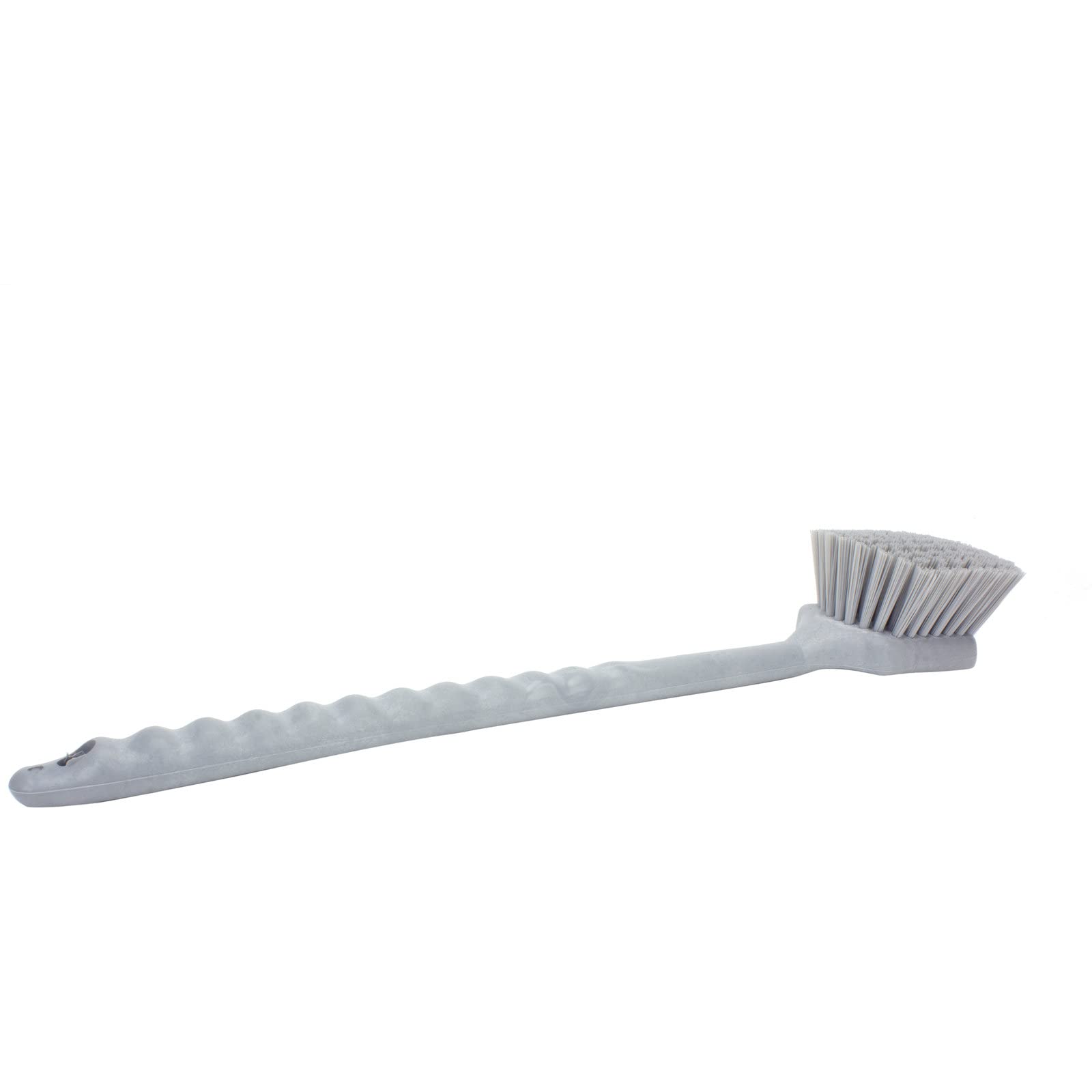 SPARTA 40501EC23 Plastic Large Scrub Brush, Kitchen Brush, Utility Brush With Long Handle For Cleaning, 20 Inches, Gray, (Pack o