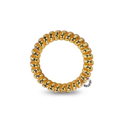 Teleties - Large Spiral Hair Coils - Ponytail Holder Hair Ties For Women - Phone Cord Hair Ties - Strong Grip, No Rip, Water Res