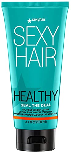 Sexyhair Healthy Seal The Deal Split End Mender Lotion, 34 Oz, Mends Split Ends, All Hair Types