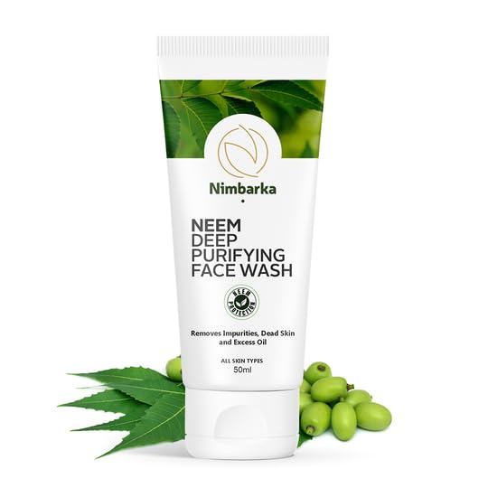 Nimbarka Neem Deep Purifying Face Wash  Removes Impurities, Dead Skin, And Excess Oil | Paraben & Sulfate Free | For Men & Wome