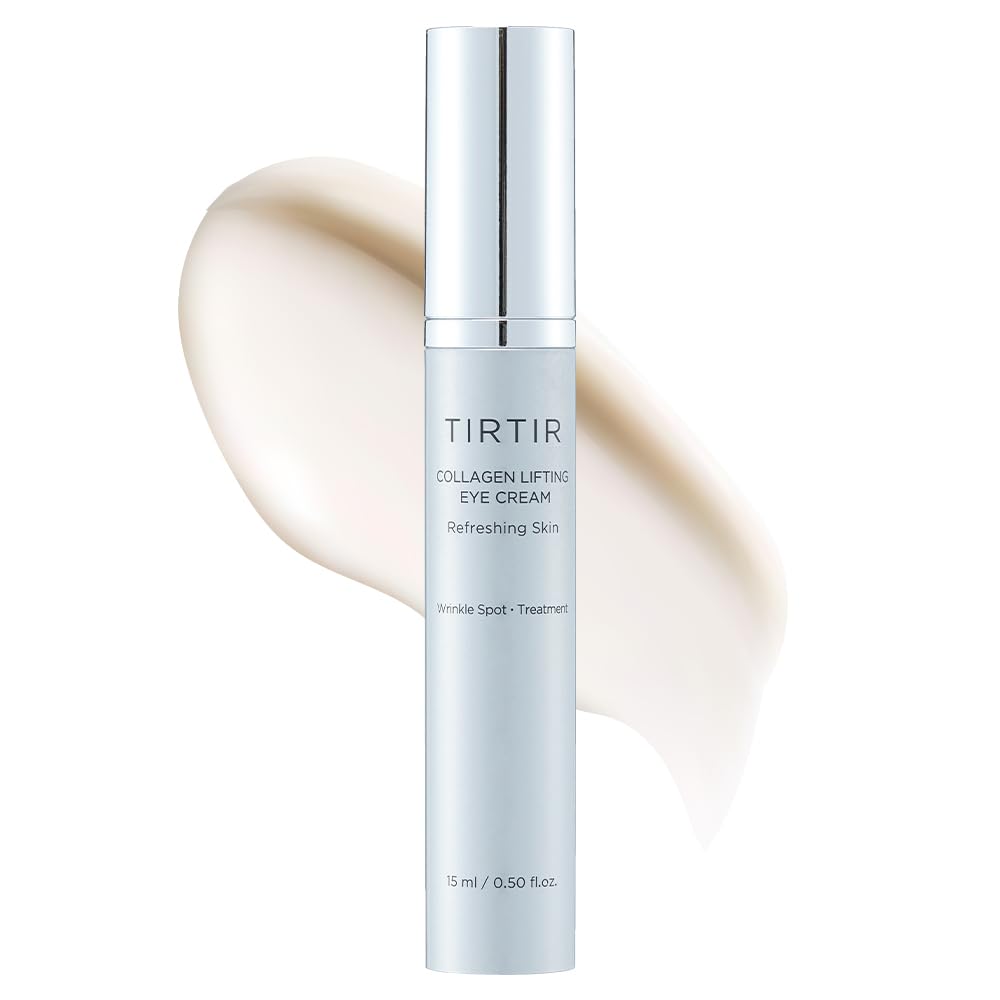 TIRTIR Collagen Lifting Eye Cream - Roller Applicator, Wrinkle Spot Treatment, Revitalizing Moisturizer,Tightening Under Eye For