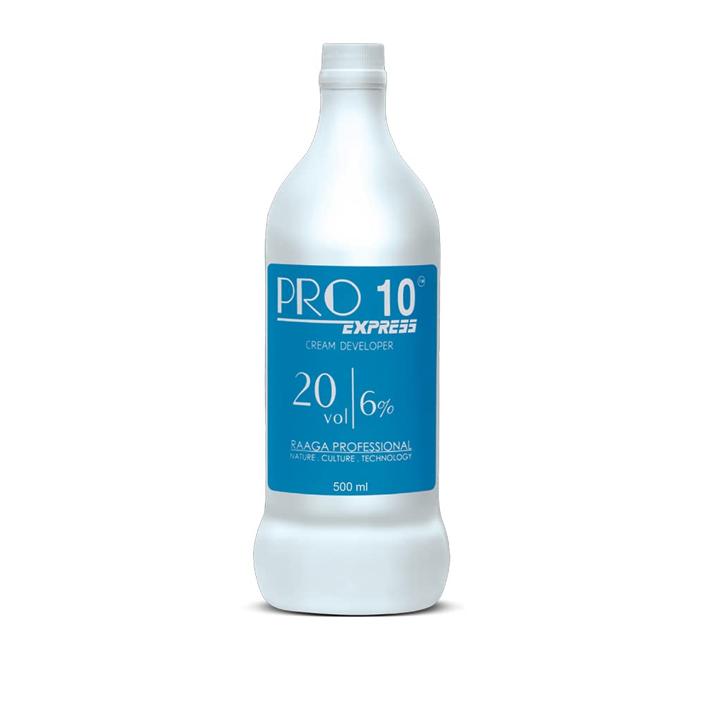 Raaga Professional Pro 10 Express Cream Developer | 20 Vol 6% (500 Ml)  Enhance Your Hair Color With LongLasting Results | Unl