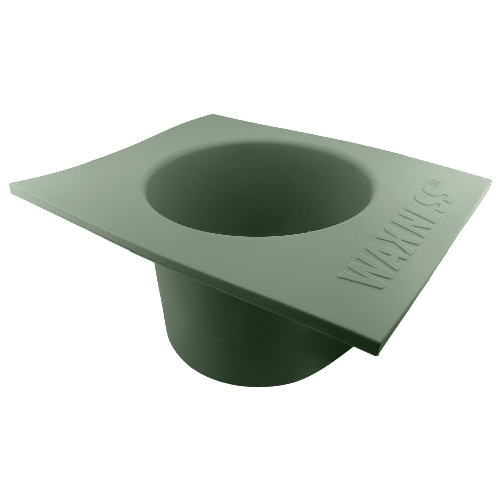 Waxness NonStick Silicone Bowl Insert for Wax Warmers  Sage Green, Fits 5.5 lb Warmers, Easy Clean Flexible Wax Pot Liner for 