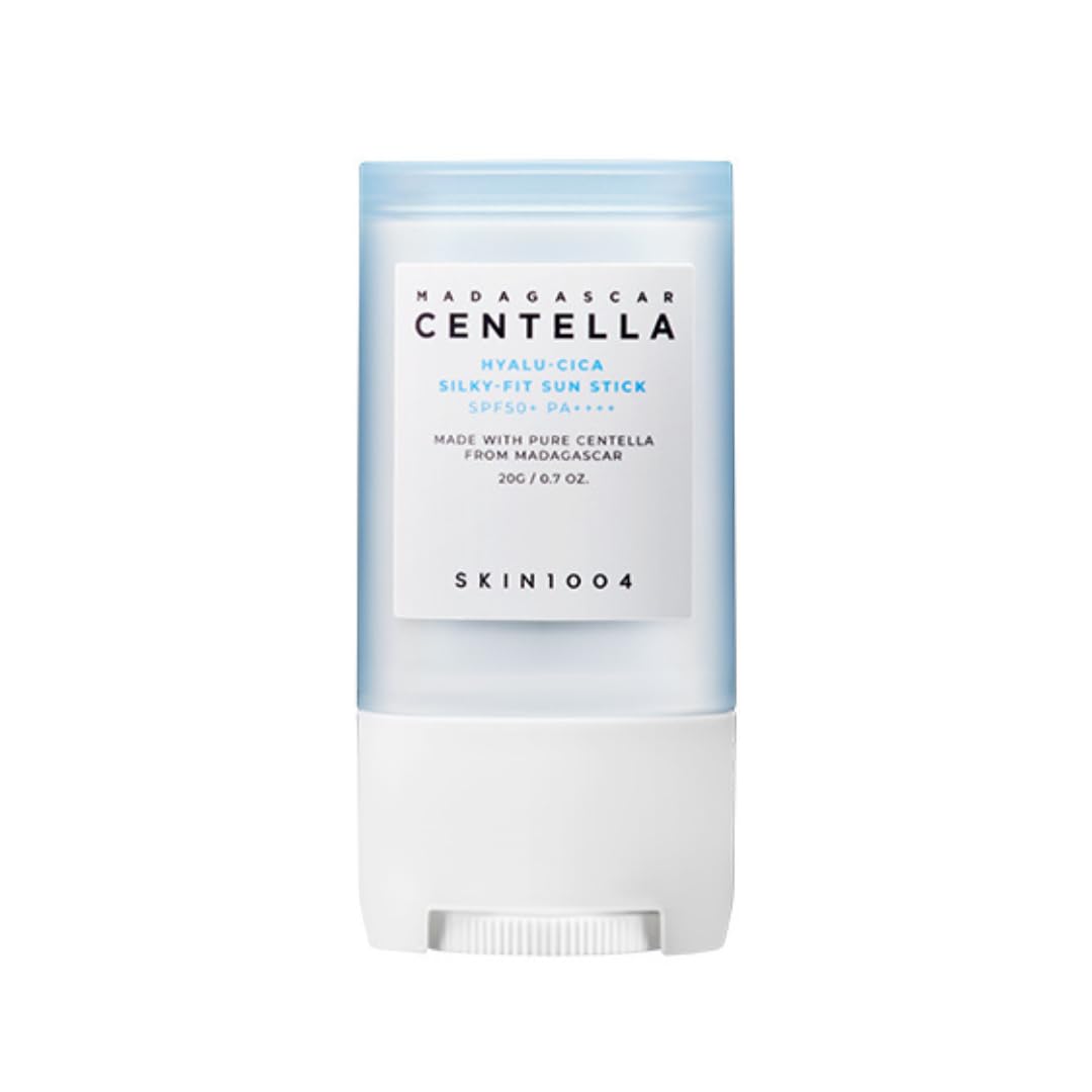 Skin1004 Madagascar Centella HyaluCica SilkyFit Spf 50+ Pa++++ Sun Stick For Sensitive, Normal, Dry Skin, 20G
