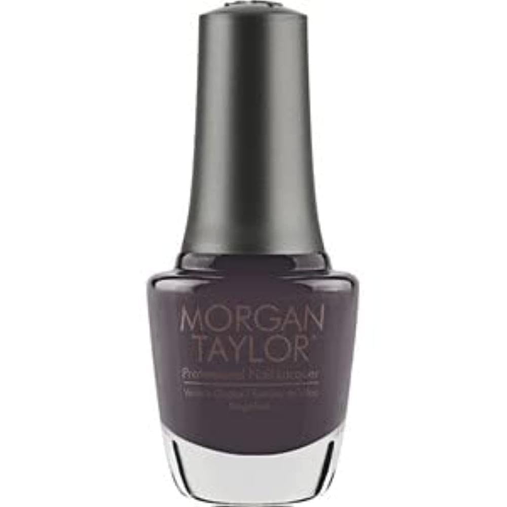 Morgan Taylor Nail Lacquer (Chain Reaction) Silver Professional Lacquer, Vibrant, Chip-Resistant, Fast-Drying, Long-Lasting, Hig
