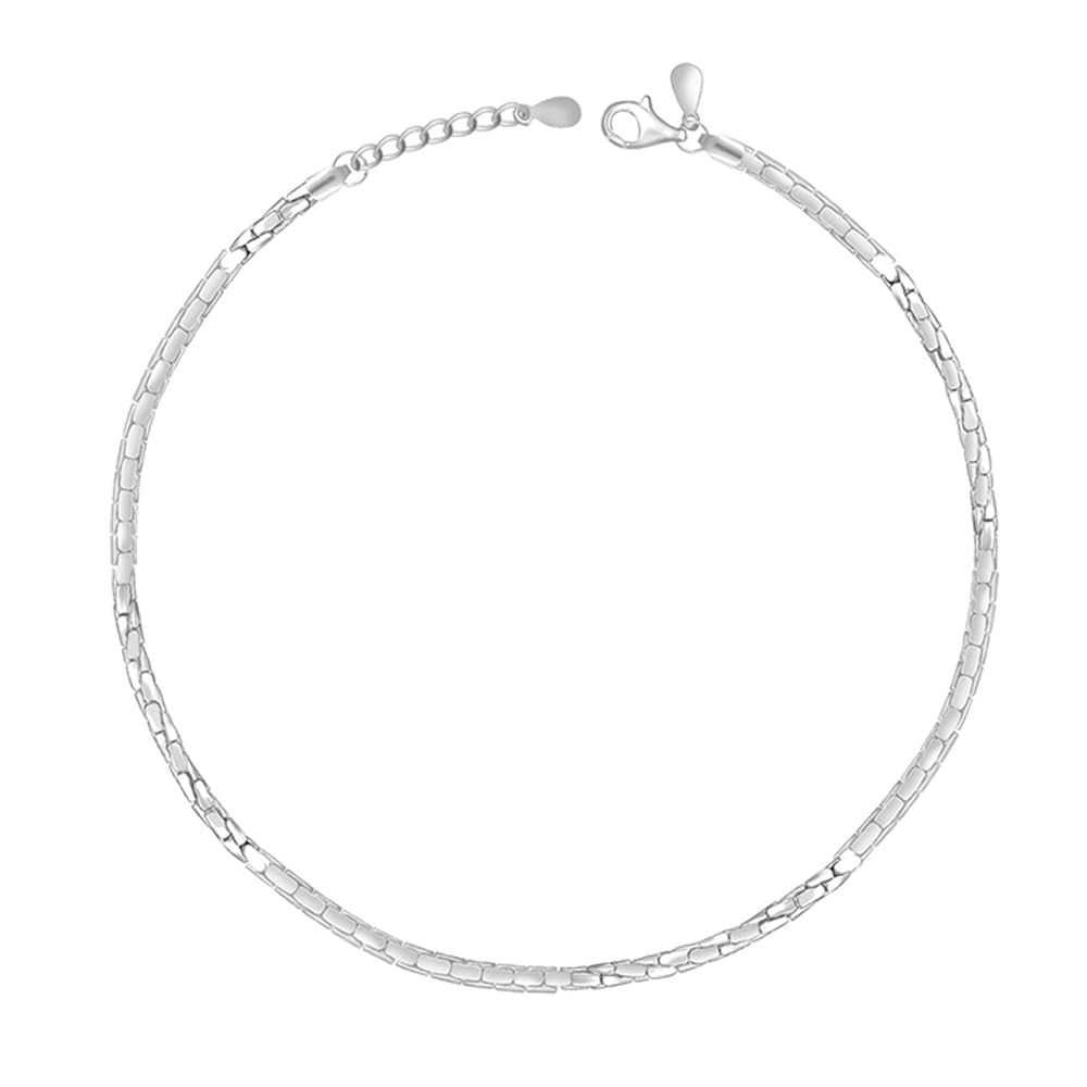 Giva 925 Silver Sparkling Light Anklet,Single | Gifts For Women And Girls | With Certificate Of Authenticity And 925 Stamp | 6 M