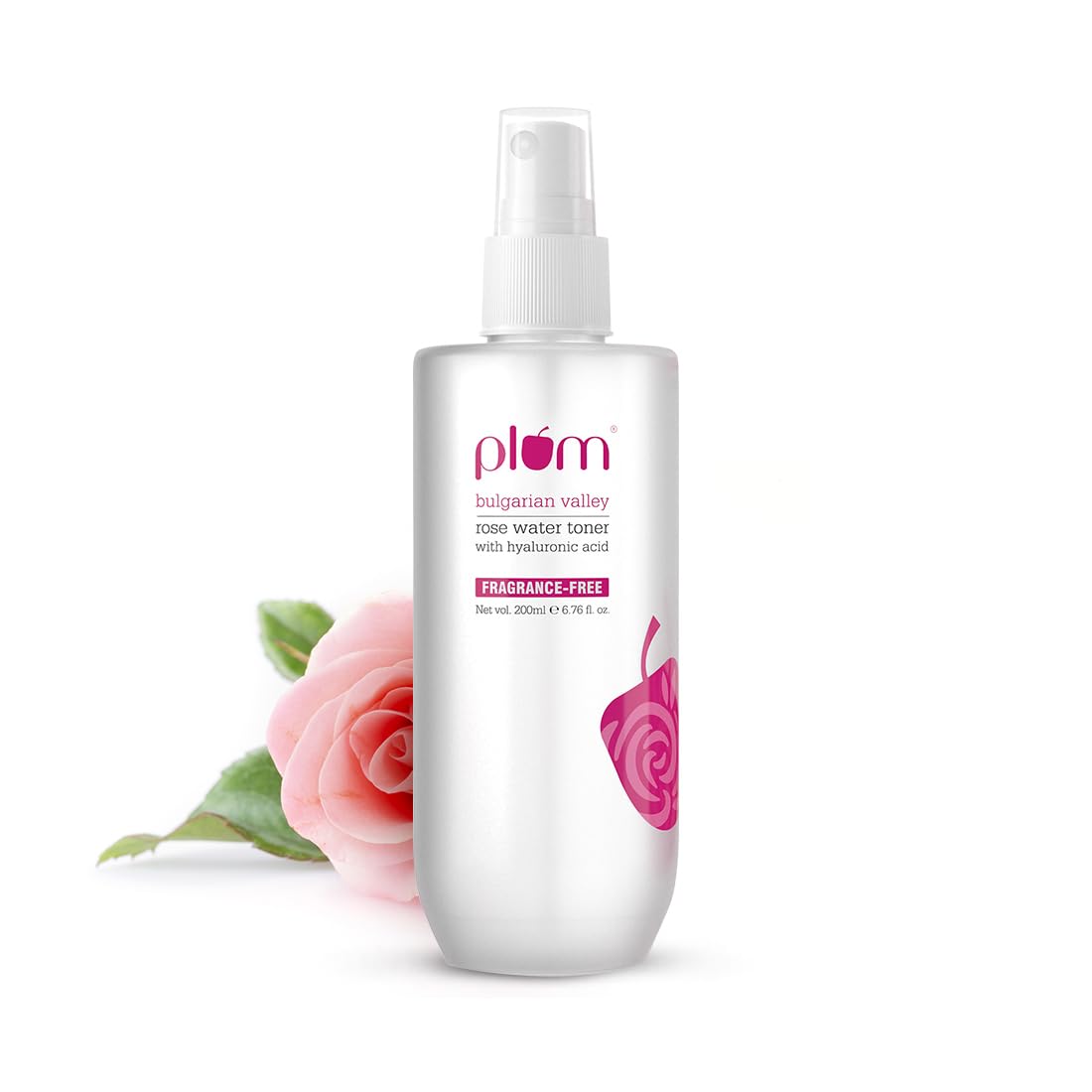 Plum Bulgarian Valley Rose Water Toner (For Daily Use) |With Hyaluronic Acid & Rose Extracts|100% Natural Rose Fragrance|Soothin