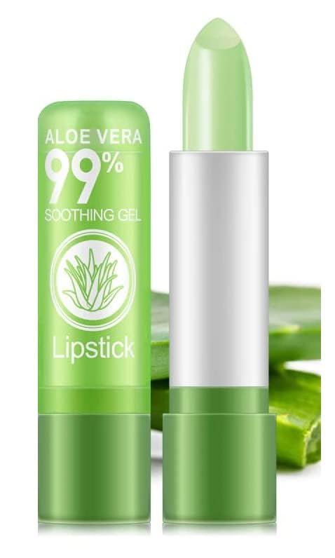 Aasakt Aloe Vera Natural Changing Color LongLasting Nourish Protect Lips Care Lip Balm  (Pack Of 1)