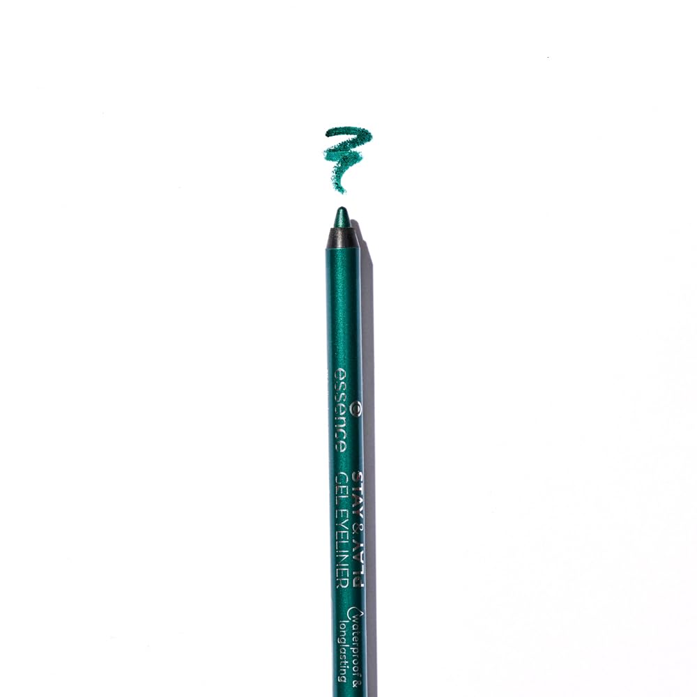 Essence  Stay & Play Gel Eyeliner  Super Soft Gel-Like Texture  Waterproof & Longlasting  Vegan & Cruelty Free (Emerald Dragon)