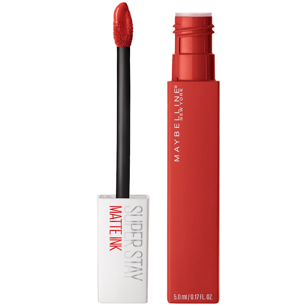 Maybelline Super Stay Matte Ink Liquid Lipstick Makeup, Long Lasting High Impact Color, Up To 16H Wear, Dancer, Brick Red, 1 Cou
