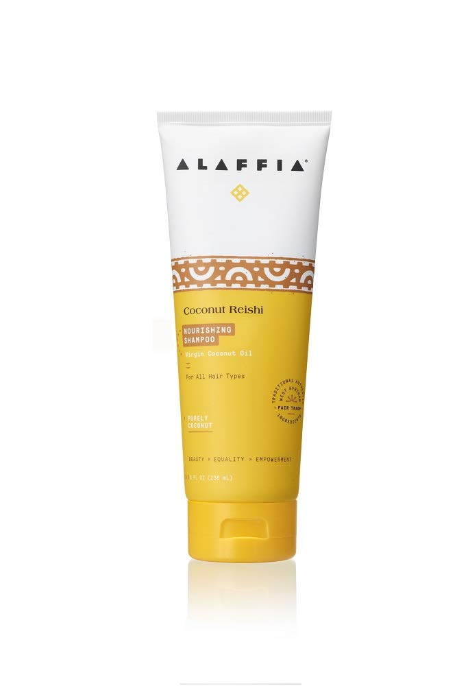 Alaffia Coconut Reishi Nourishing Shampoo, Purely Coconut 8 FZ