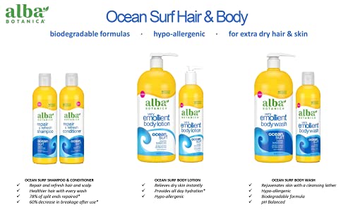 Alba Botanica Ocean Surf Very Emollient Bath & Shower Gel 32Oz