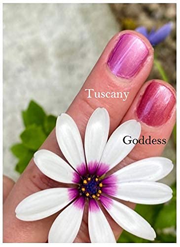 Honeybee Gardens Water-Based Nail Enamel, Goddess, Slight Iridescence & Shimmer Medium Purple Berry, Eco-Friendly, Odorless & Vi