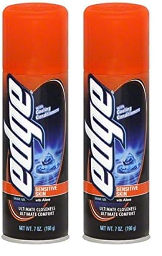 Edge Shave Gel, Sensitive Skin, 7 Ounce (Pack of 2)