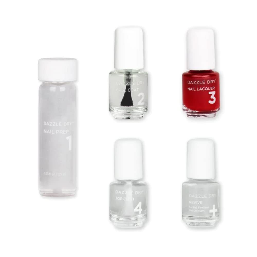 Dazzle Dry Mini Kit 4 Step System - High Velocity Red, a full coverage classic red with subtle magenta shimmer. Full coverage sh