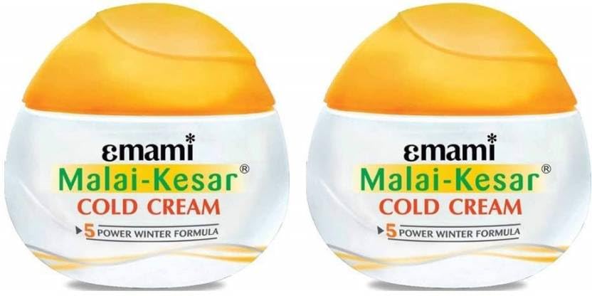 Emami Malai Kesar Cold Cream 60Ml  Pack Of 2 (120 Ml)