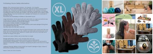 Exfoliating Gloves, Bamboo Exfoliator Mitt, Bathshower Scrub, Body Exfoliation Hand Mitten, Beauty Scrubsloofah, Ingrown Hairdea
