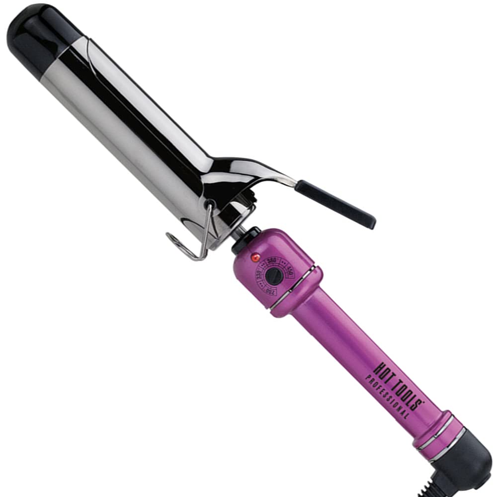 HOT TOOLS Professional Titanium Curling Iron/Wand, 1.5 Inch, Pink, Model HPK46