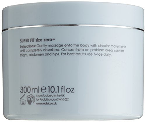 Rodial Super-Fit Size Zero Cream, 10.1 fl. oz. - Refining and Toning Body Moisturiser - Lotus Flower Extract to Firm - Easily Ab