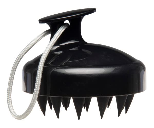 Diane Men's Scalp Massage and Shampoo Brush with Soft Silicone Bristles, Exfoliates and Cleanses Scalp, Promotes Scalp Circulati