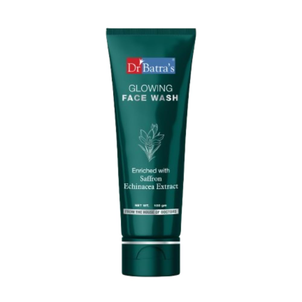 Dr. BatraS Glowing Face Wash, Enriched With Echinacea Extract, Saffron, For Natural Glow And Skin Rejuvenation, Reduces Uv Dama
